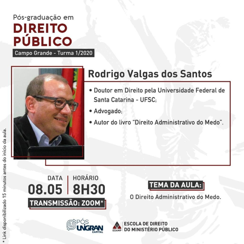 Aula com o Prof. Rodrigo Valgas 